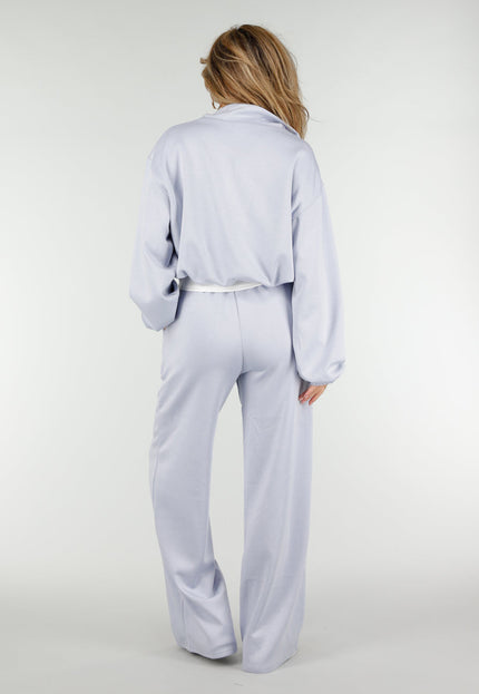 NEW180326 Lichtblauwe Wide Leg Joggingbroek