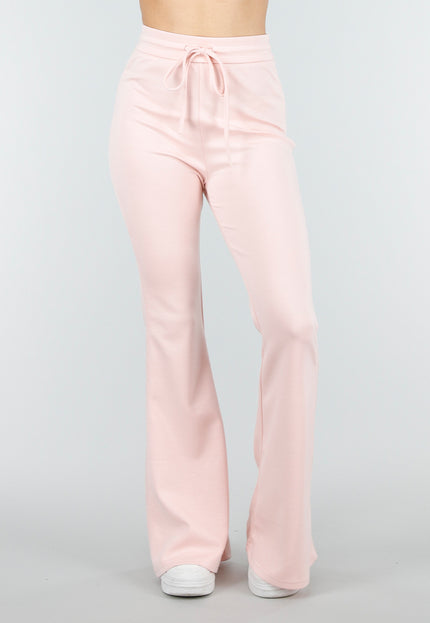 NEW180326 Lichtroze Jogging Flared Broek