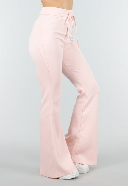 NEW180326 Lichtroze Jogging Flared Broek