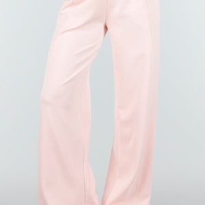 NEW180326 Lichtroze Wide Leg Joggingbroek