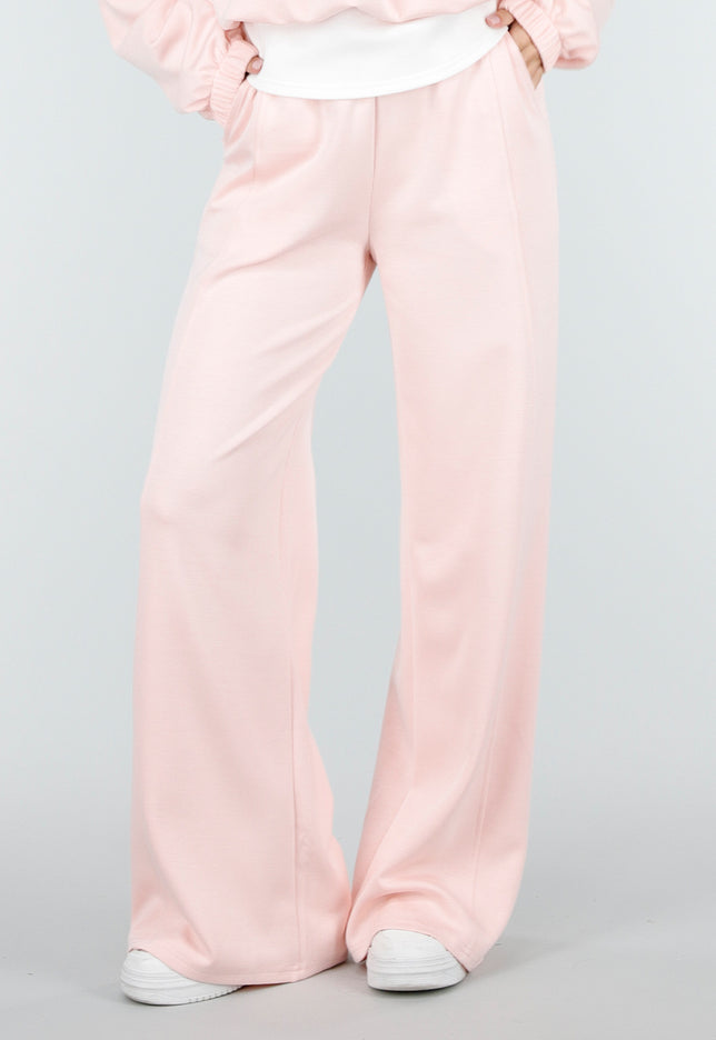 NEW180326 Lichtroze Wide Leg Joggingbroek