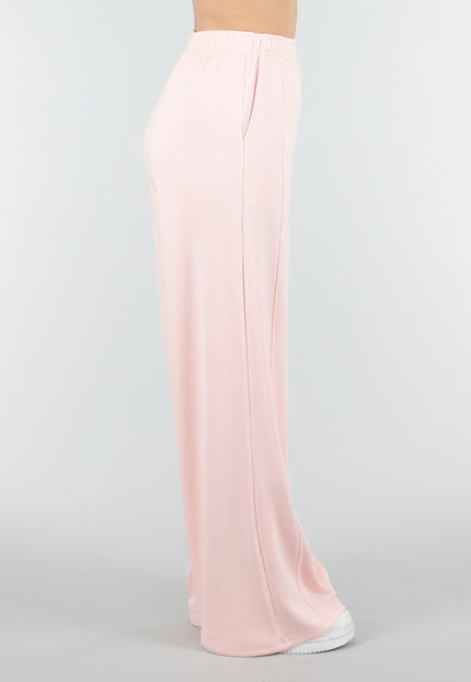 NEW180326 Lichtroze Wide Leg Joggingbroek