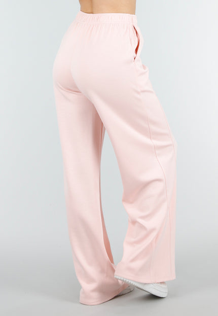 NEW180326 Lichtroze Wide Leg Joggingbroek