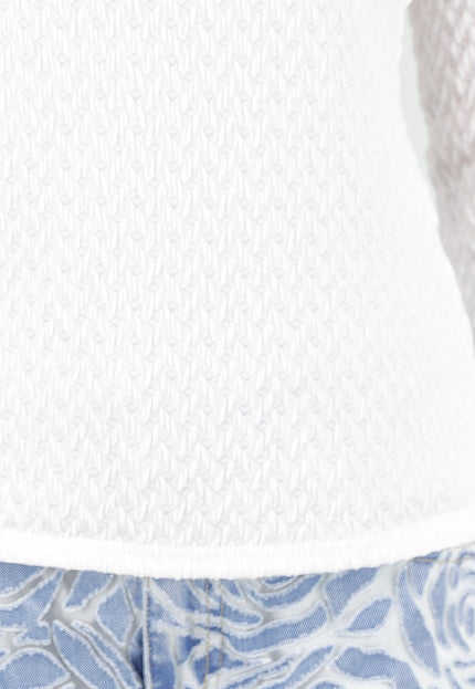 NEW180326 Witte Top met Vierkante Hals