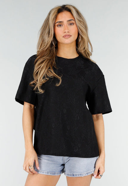 NEW180326 Zwart Kant T-Shirt