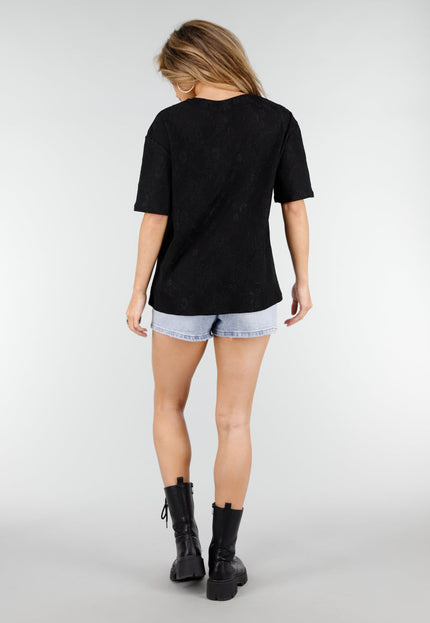 NEW180326 Zwart Kant T-Shirt