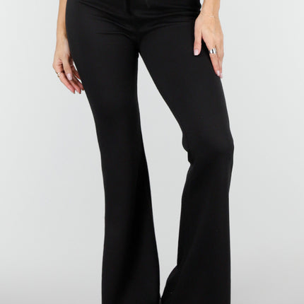 NEW180326 Zwarte Jogging Flared Broek