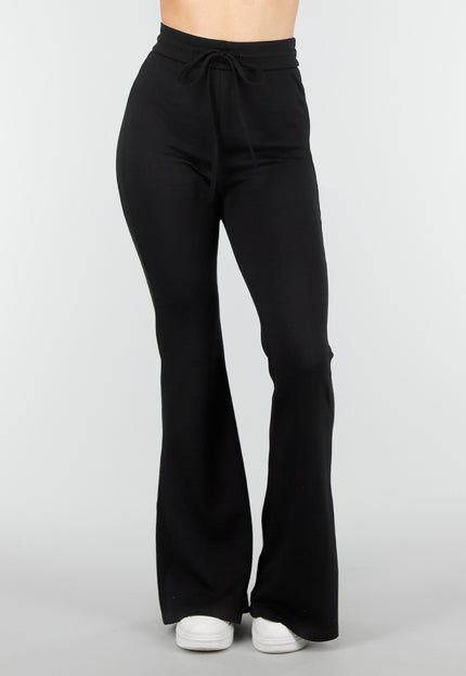 NEW180326 Zwarte Jogging Flared Broek