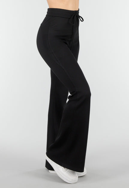 NEW180326 Zwarte Jogging Flared Broek