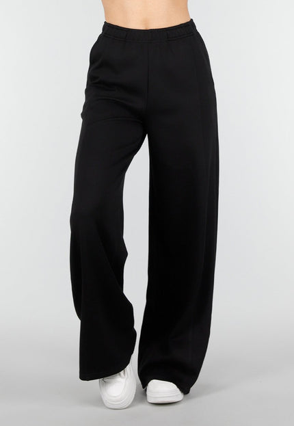 NEW180326 Zwarte Wide Leg Joggingbroek