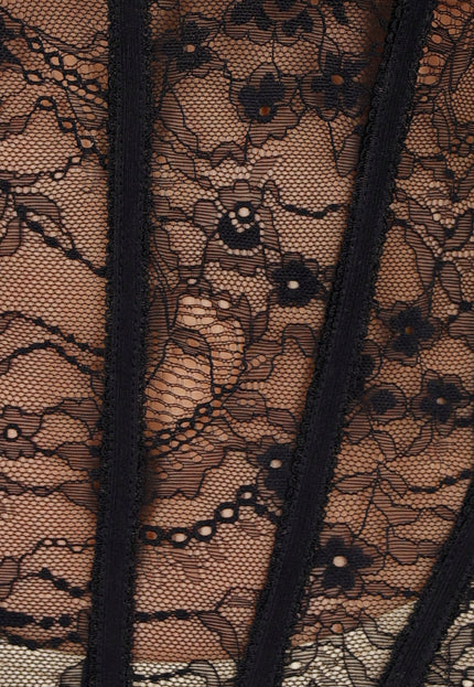 OP=OP.52.NL Elegante Zwarte Lace Catsuit