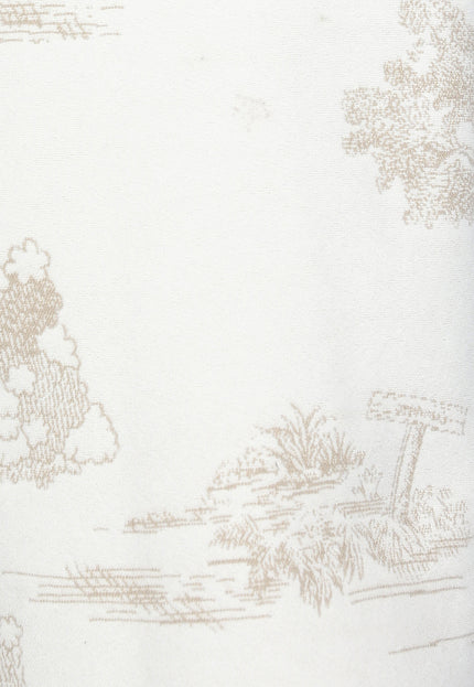 NEW1809 Beige Omslag Sjaal met Print