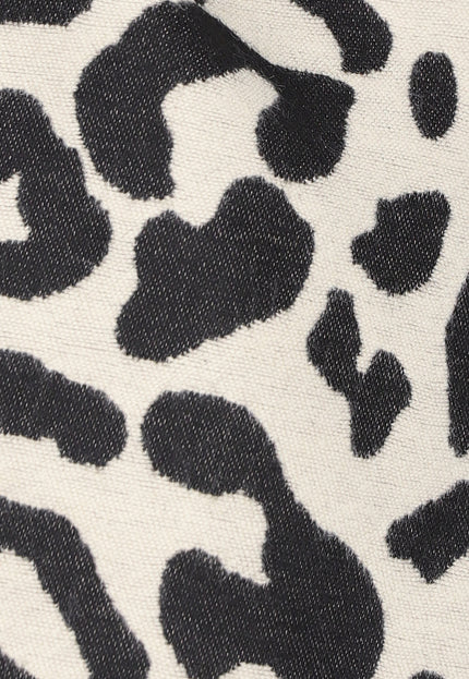 NEW1809 Panterprint Sjaal in Beige Kleur