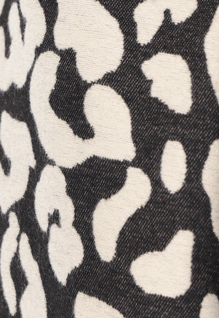 NEW1809 Panterprint Sjaal in Beige Kleur