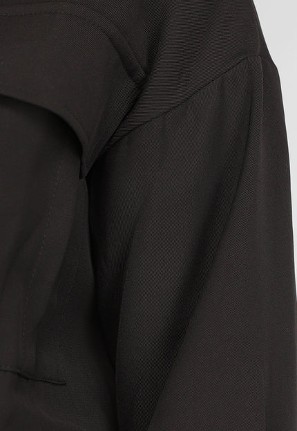 OP=OP.08.S Zwart Bomberjasje met Zak