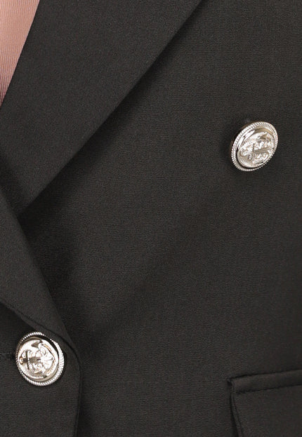 OP=OP.06.NL Zwarte Button Blazer