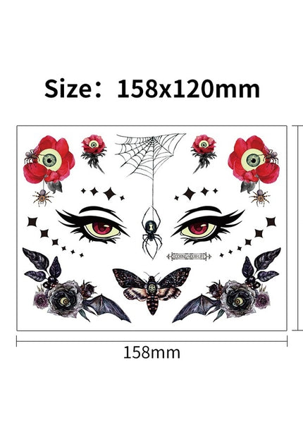 NEW1810 Glow In The Dark Tijdelijke Halloween Tattoo Set