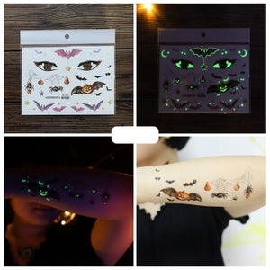 NEW1810 Glow In The Dark Tijdelijke Tattoo Set