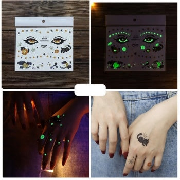 NEW1810 Glow In The Dark Tijdelijke Tattoo Set