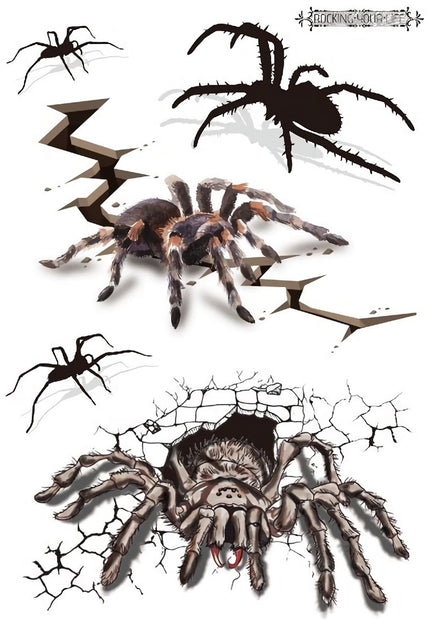 NEW1810 Griezelige Tijdelijke Tattoo van Spinnen