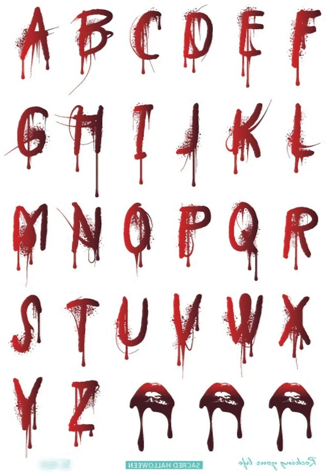 NEW1810 Horror Tijdelijke Tattoo