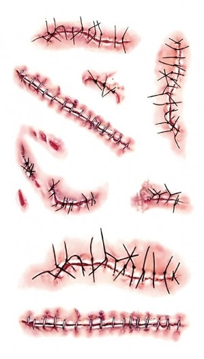 NEW1810 Tijdelijke Tattoo van Bloederige Wonden