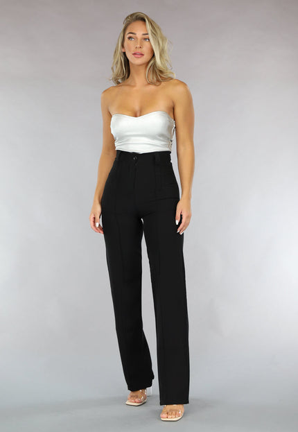 OP=OP.32.NL Zilveren Strapless Top