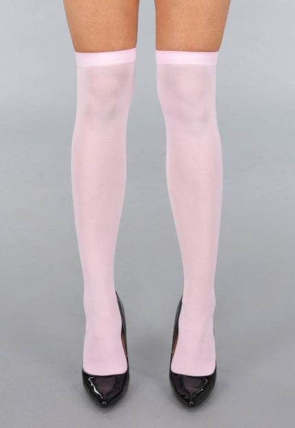 NEW1812 Lichtroze Antislip Kousen met Voetjes