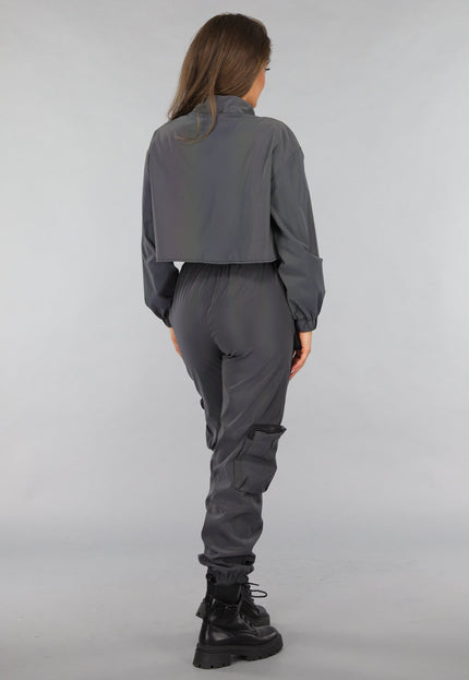 NEW1812 Reflecterende Bolero met Cape Look