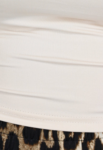 OP=OP.AV.09 One Shoulder Crop Top Beige