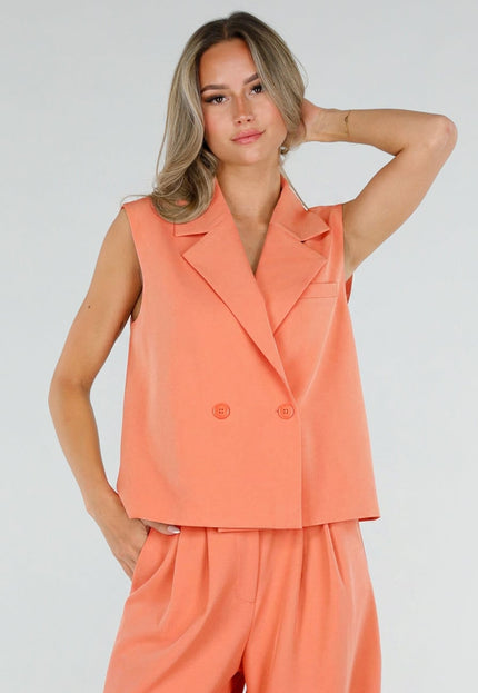NEW190826 Coral Mouwloos Gilet