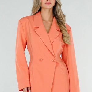 NEW190826 Koraal Double Breasted Blazer