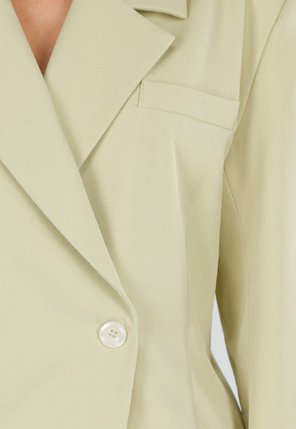 NEW190826 Pistache Double Breasted Blazer