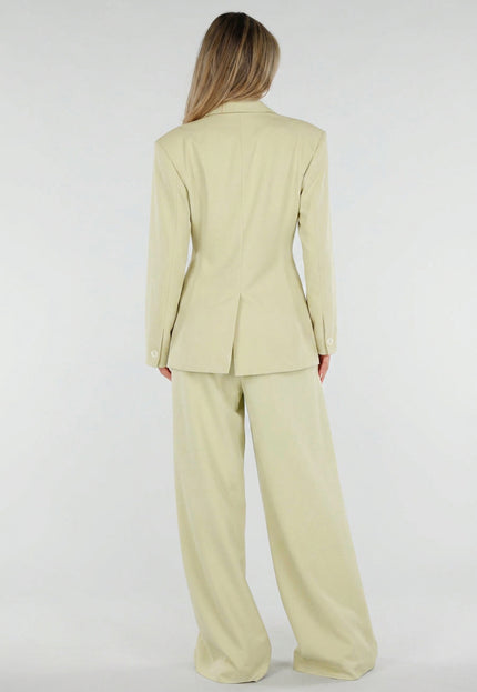 NEW190826 Pistache Double Breasted Blazer