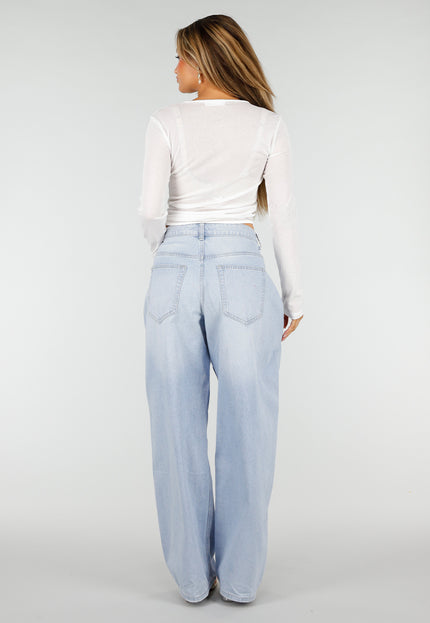 NEW190826 Witte Top met Knoopsluiting en Strik