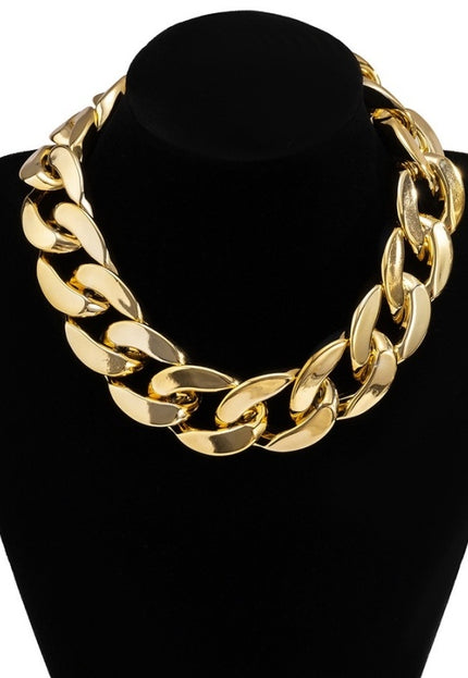 NEW1910 Extra Grote Schakelketting Goud