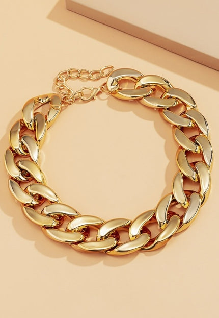 NEW1910 Extra Grote Schakelketting Goud