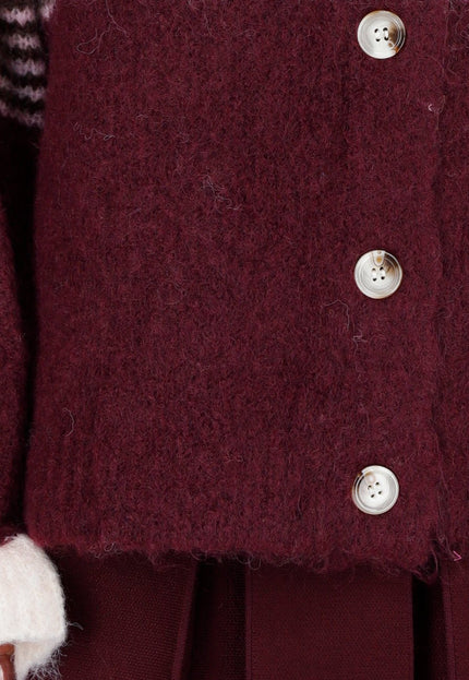 NEW191125 Bordeaux Gestreept Vest