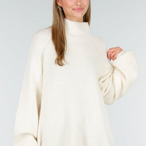 OP=OP.51.NL Crèmekleurige Gebreide Trui