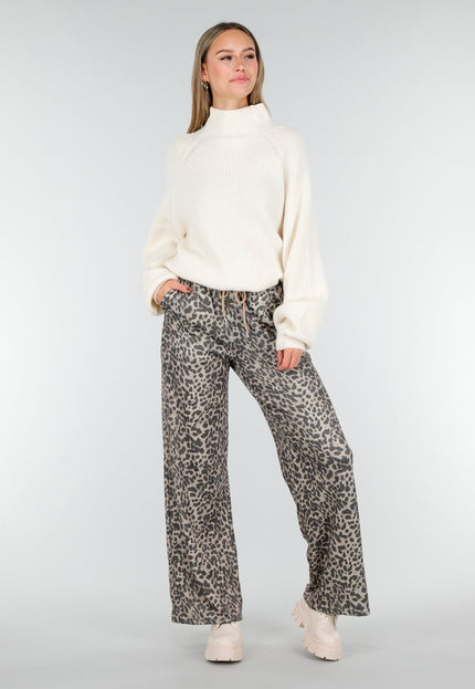 OP=OP.51.NL Crèmekleurige Gebreide Trui