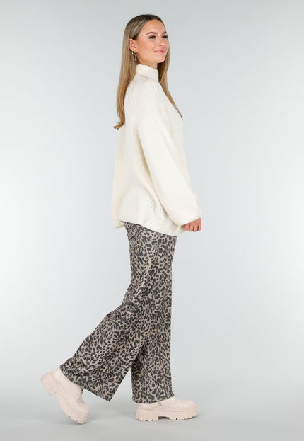 OP=OP.51.NL Crèmekleurige Gebreide Trui