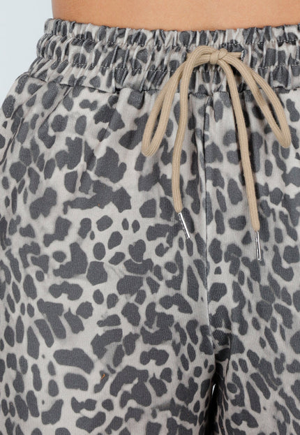 NEW191125 Leopard Print Rechte Broek
