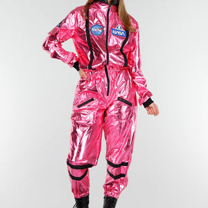 KOSTUUM Roze Astronaut Jumpsuit