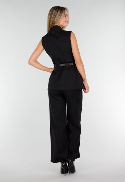 OP=OP.AV.12 Zwarte  Matchende Set met Gilet