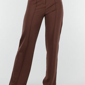 Straight Leg Bruine Pantalon