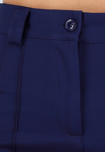 Straight Leg Navy Blauwe Pantalon