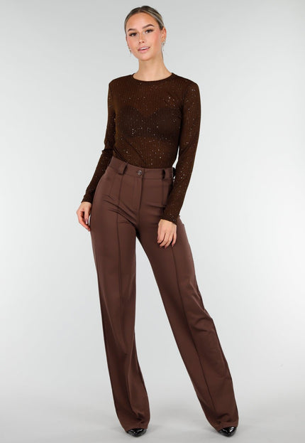 Tall Bruine Stretch Pantalon