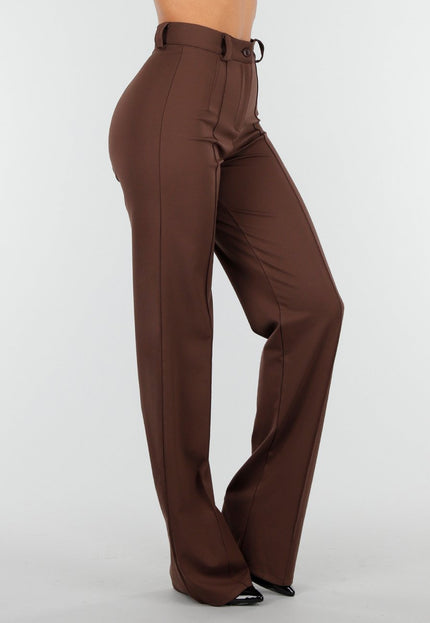 Tall Bruine Stretch Pantalon