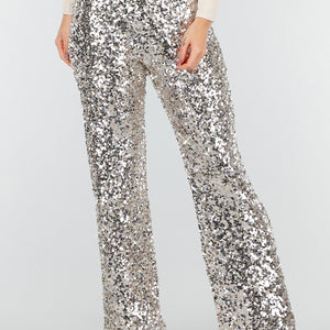 Zilveren Pailletten Broek