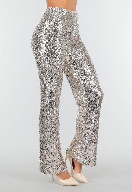 Zilveren Pailletten Broek